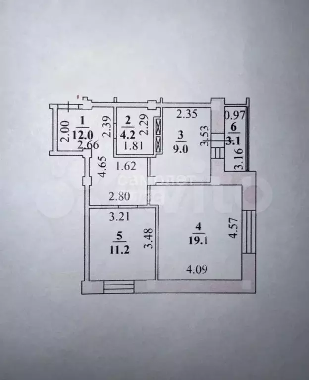 2-к. квартира, 55 м, 13/17 эт. - Фото 0