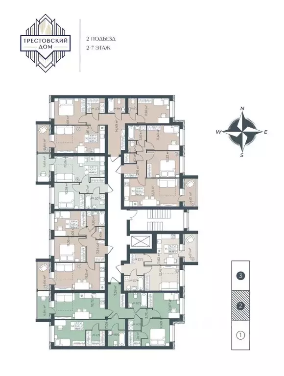 3-к кв. Тульская область, Узловая  (70.77 м) - Фото 2