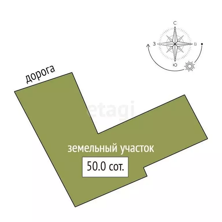 Участок в Усть-Лужское сельское поселение, деревня Межники (50 м) - Фото 1