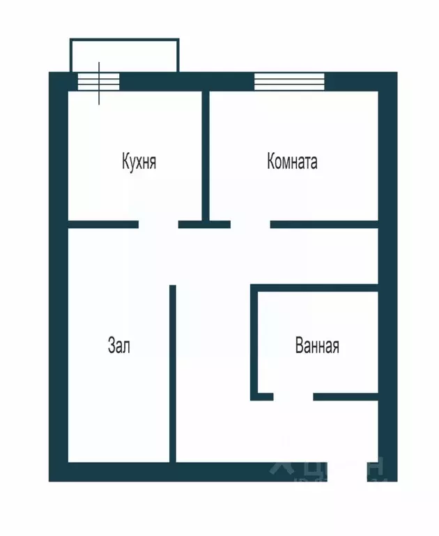 1-к кв. Новосибирская область, Бердск Лунная ул., 32 (39.2 м) - Фото 2