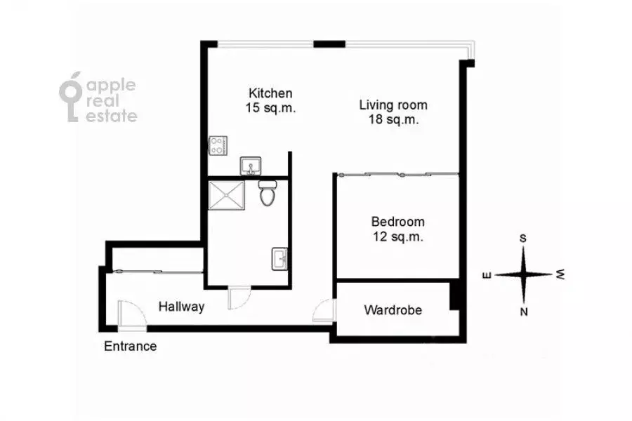 2-к кв. Москва Ленинградский просп., 37/5 (53.0 м) - Фото 1