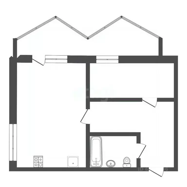 1-к кв. Тульская область, Тула просп. Ленина, 147к5 (40.0 м) - Фото 2
