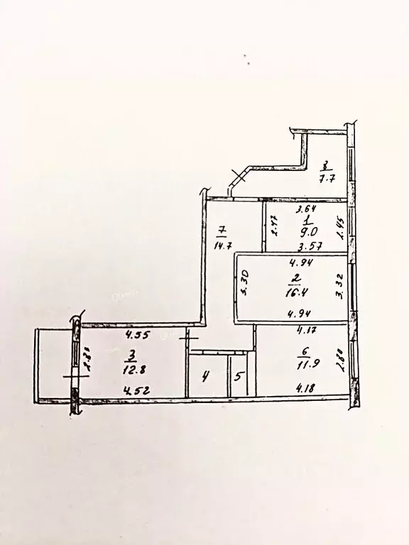 3-к кв. Тульская область, Тула просп. Ленина, 112А (76.8 м) - Фото 2