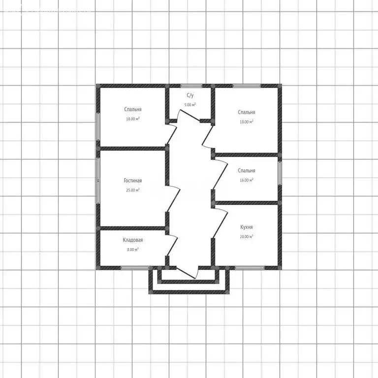 Дом в Майкоп, СДТ Птицевод, Дальняя улица (122.4 м) - Фото 1