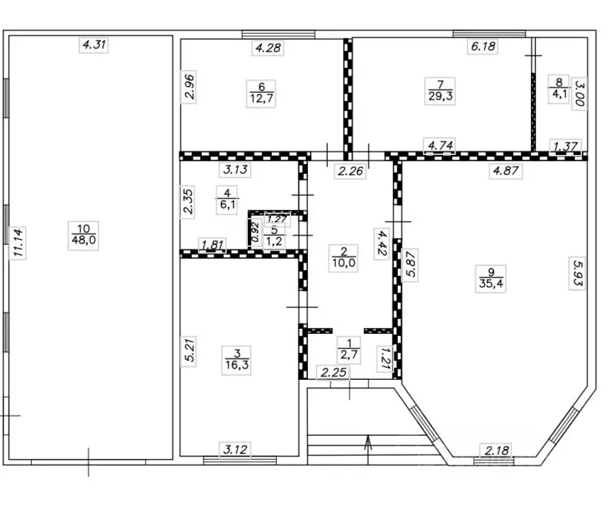 Коттедж в Омская область, Омский район муниципальный округ, с. Пушкино ... - Фото 2