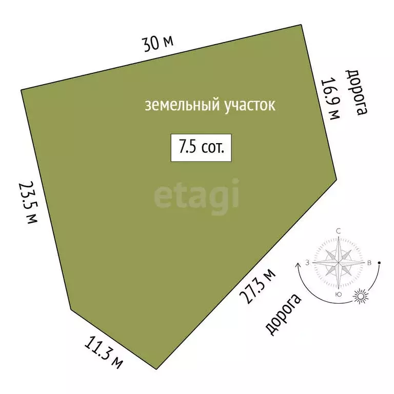 Участок в Тюмень, ТСН Лето-Парк, Солнечная улица (7.5 м) - Фото 1