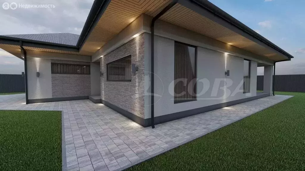 Дом в Тюменский муниципальный округ, село Луговое (170 м) - Фото 1