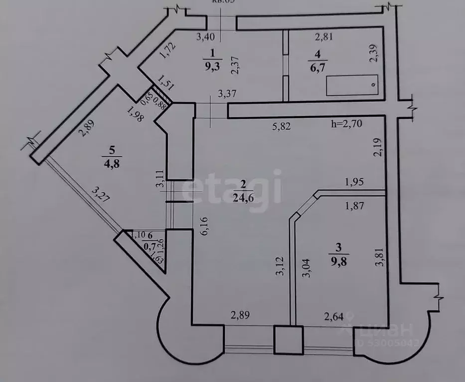 2-к кв. Забайкальский край, Чита Ангарская ул., 19 (55.9 м) - Фото 1