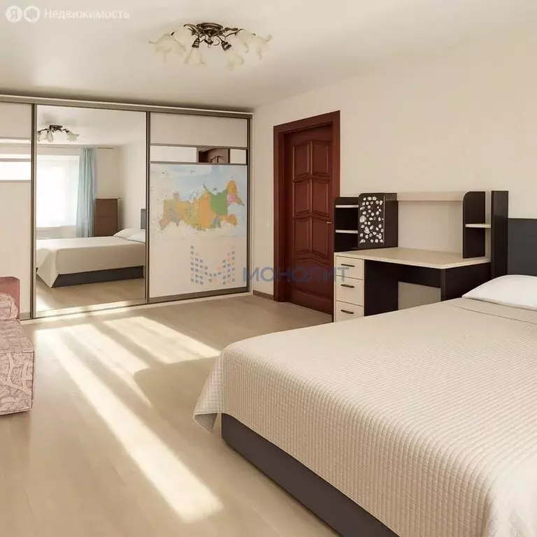 2-комнатная квартира: Медведево, посёлок городского типа Медведево, ... - Фото 1