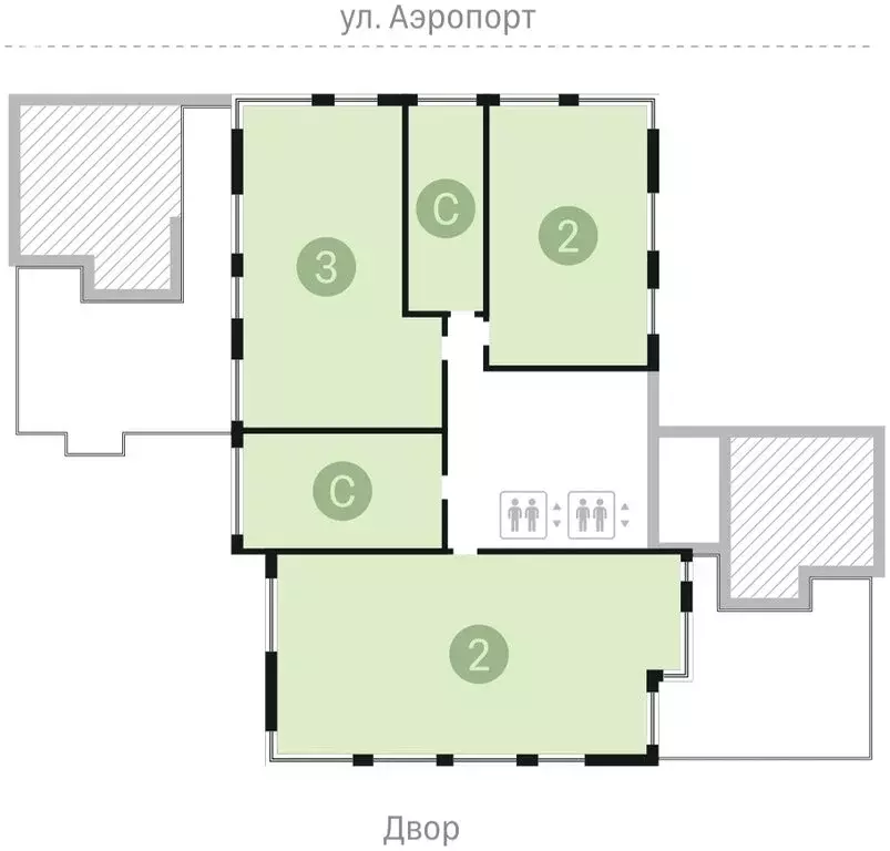 Квартира-студия: Новосибирск, улица Аэропорт, 23/1 (37.53 м) - Фото 1