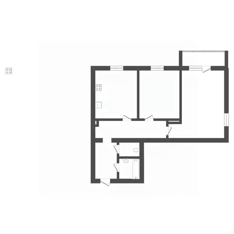2-к кв. Тюменская область, Тюмень Флотская ул., 32к1 (57.9 м) - Фото 1
