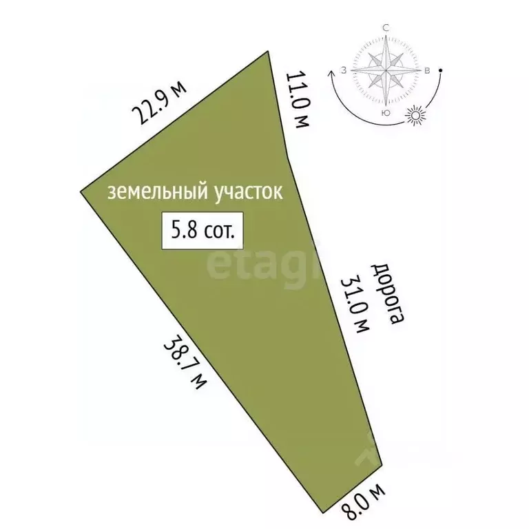 Участок в Ростовская область, Аксайский район, Старочеркасская ст-ца ... - Фото 2