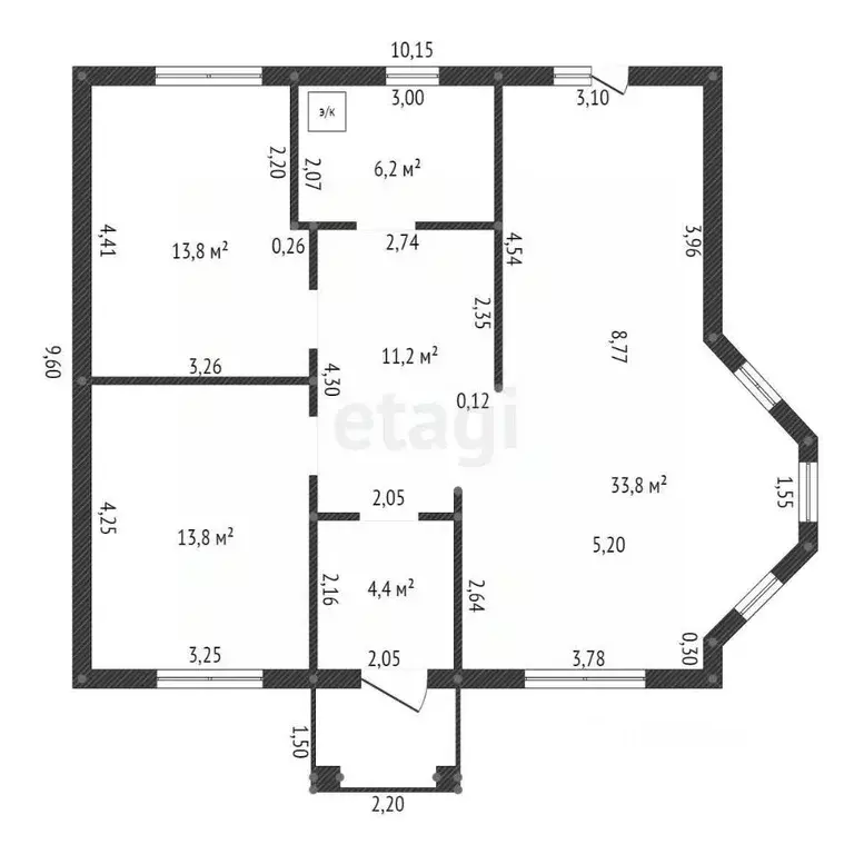 Дом в Башкортостан, Уфа Белый Аист СНТ,  (88 м) - Фото 2