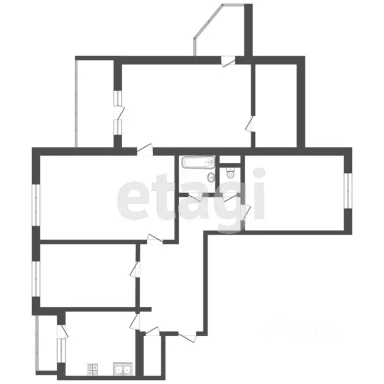 4-к кв. Тверская область, Ржев ул. 8 Марта, 31 (92.6 м) - Фото 1