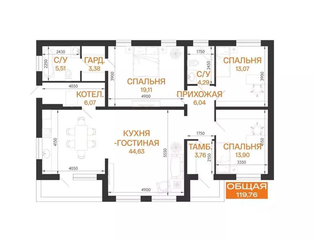 Дом в Адыгея, Тахтамукайский район, Козет аул ул. Махоша (120 м) - Фото 2