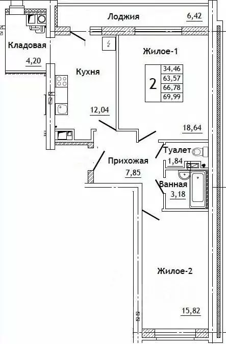 2-к кв. Смоленская область, Смоленский муниципальный округ, д. ... - Фото 0