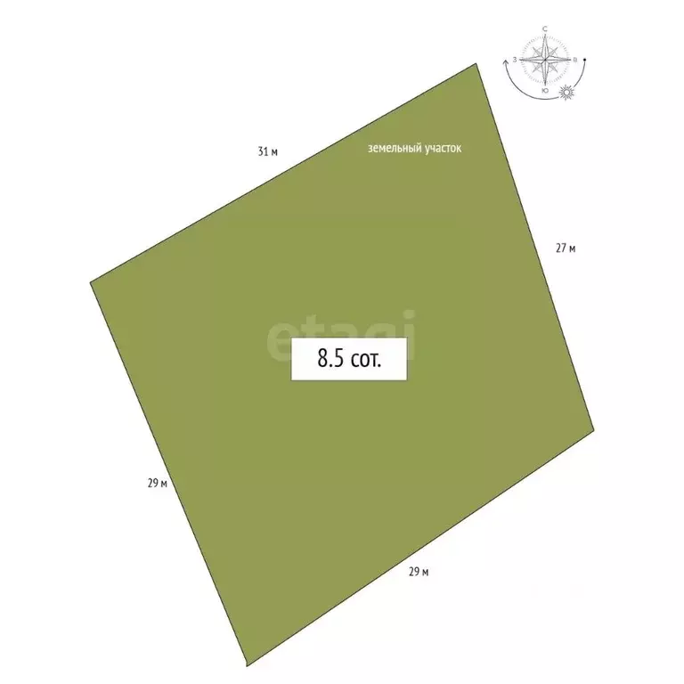 Участок в Новосибирская область, Бердск Ива СНТ, ул. 4-я (8.5 сот.) - Фото 2