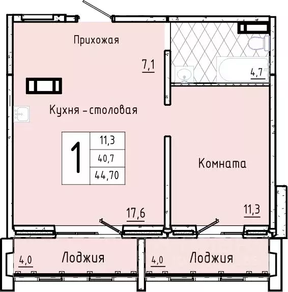 1-к кв. Курганская область, Курган Заозерный жилрайон, 7-й мкр, 12 ... - Фото 1