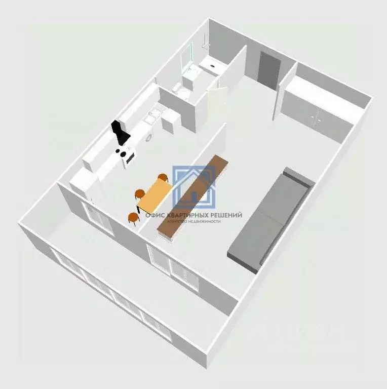 1-к кв. Пензенская область, Пенза ул. Ленина, 11 (33.1 м) - Фото 2