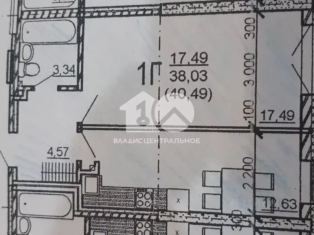 1-к кв. Новосибирская область, Новосибирск ул. Есенина, 12/1 (41.0 м) - Фото 1