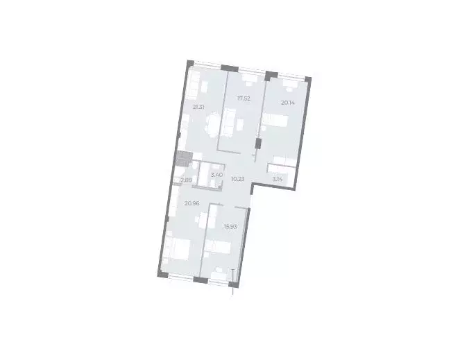 4-к квартира, 115.5 м - Фото 0