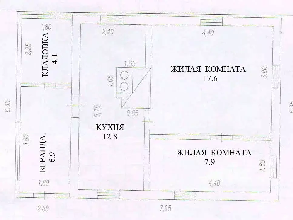 Дом в Кемеровская область, Мыски ул. Панфилова (38 м) - Фото 1