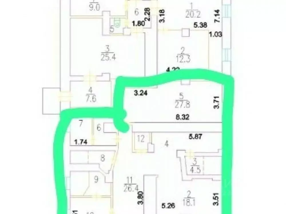 Торговая площадь в Москва Большой Харитоньевский пер., 9 (148 м) - Фото 1