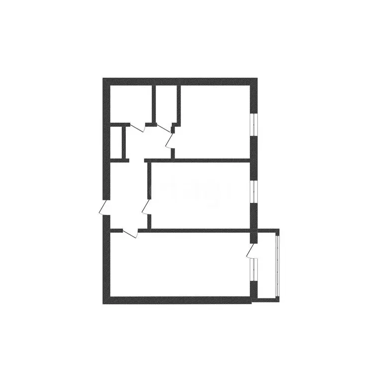 2-комнатная квартира: Курган, жилой район Заозёрный, микрорайон 6А, 27 ... - Фото 1