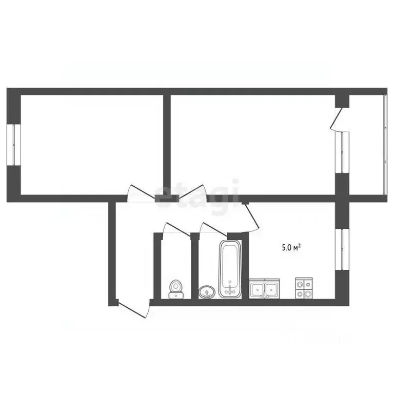 2-к кв. Нижегородская область, Выкса Юбилейный мкр, 10 (48.9 м) - Фото 1