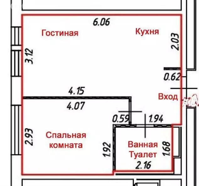 1-комнатная квартира: Люберцы, улица Лётчика Ларюшина, 4к2 (36 м) - Фото 1