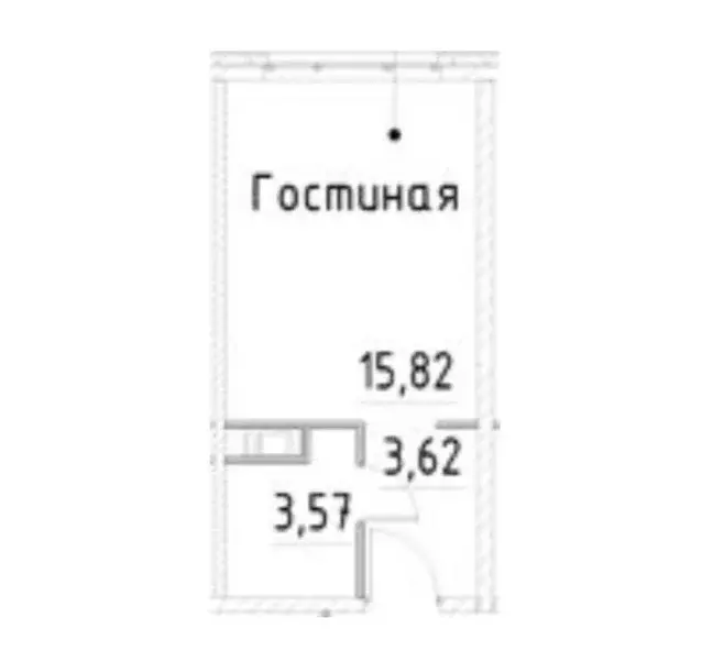 Продаётся квартира-студия, 23.01 м - Фото 0