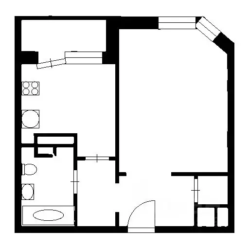 1-к кв. Воронежская область, Воронеж Московский просп., 128 (40.0 м) - Фото 2