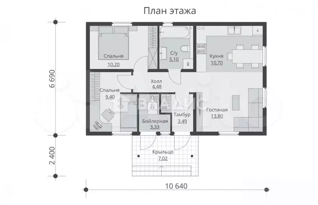 Дом 60 м на участке 7,5 сот. - Фото 1