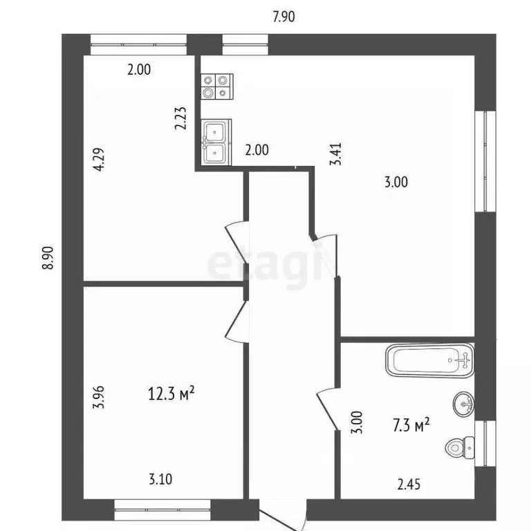 Дом в Крым, Евпатория ул. Балатукова Кая-Бея, 7 (96 м) - Фото 2