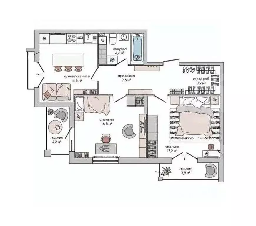 2-к кв. Крым, Судак ул. Инициативных, 80 (70.7 м) - Фото 1