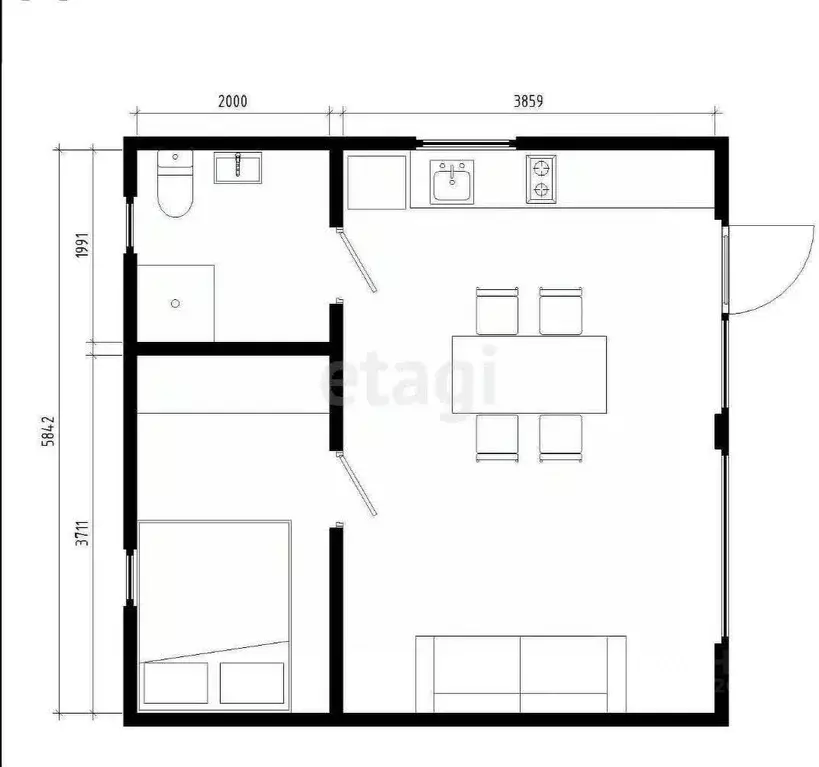 Дом в Ульяновская область, Чердаклинский район, Красноярское с/пос, с. ... - Фото 2