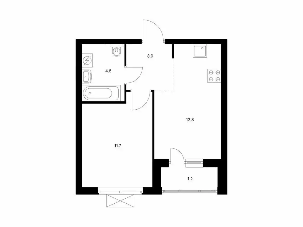 1-комнатная квартира: Владивосток, улица Борисенко, 48к2 (34.2 м) - Фото 1