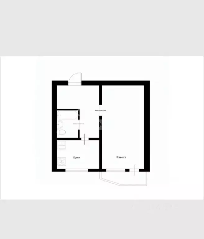1-к кв. Москва Хабаровская ул., 2 (38.5 м) - Фото 2