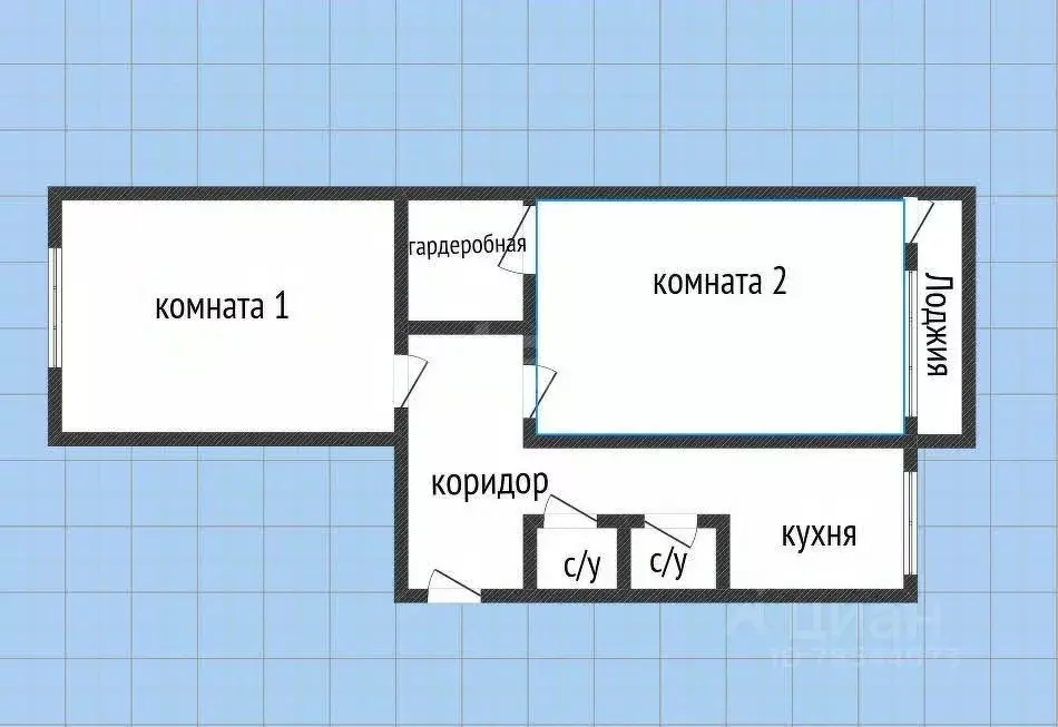 2-к кв. Оренбургская область, Оренбург Волгоградская ул., 12 (47.6 м) - Фото 2