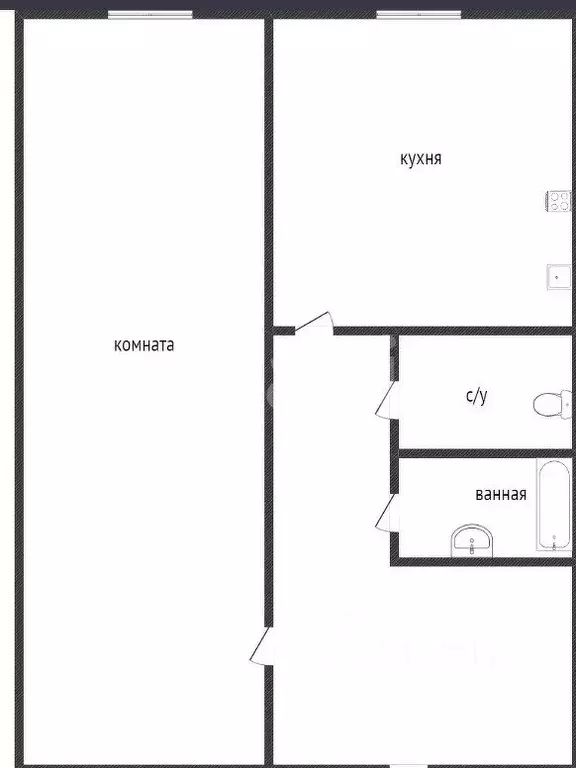 1-к кв. Воронежская область, Воронеж Минская ул., 1 (35.3 м) - Фото 2