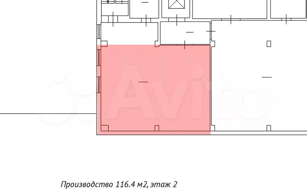 Мастерская 116.4 м, 2 этаж, выделенная мощность - Фото 0