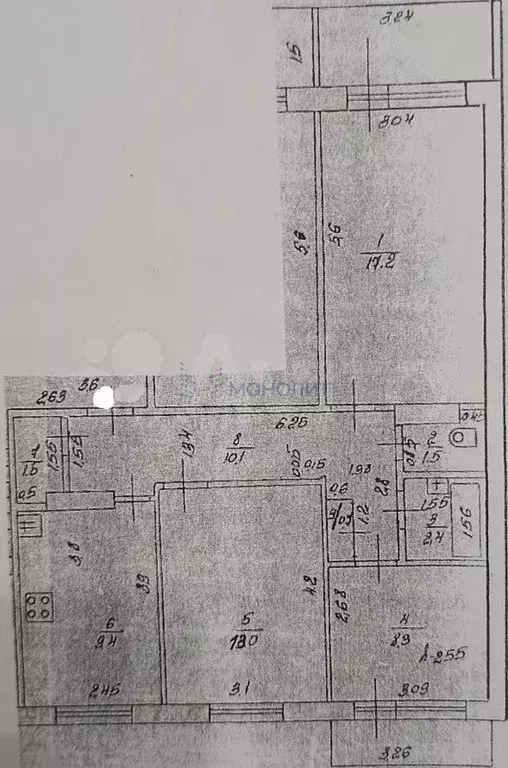 3-к. квартира, 64,1 м, 2/9 эт. - Фото 0