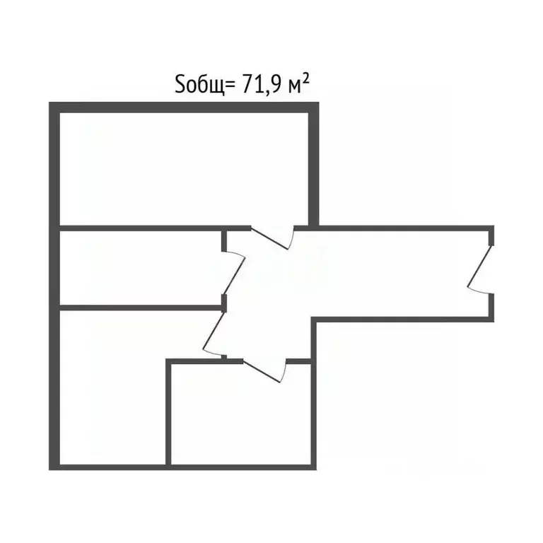 2-к кв. Брянская область, Брянск Литейная ул., 61к1 (71.9 м) - Фото 1