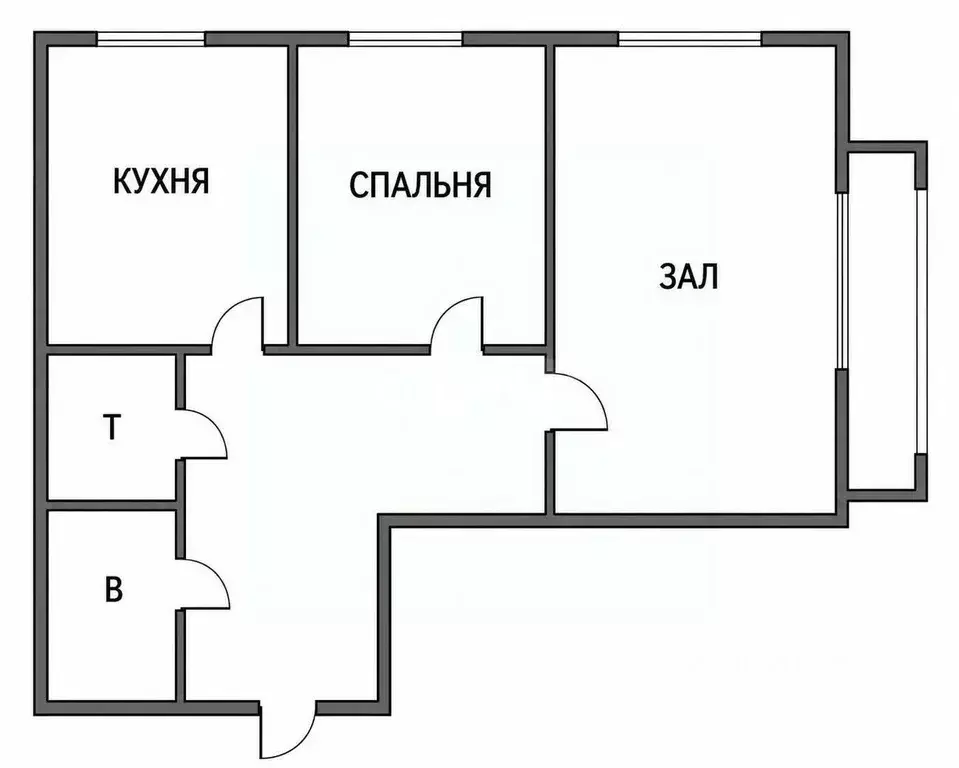 2-к кв. Чувашия, Чебоксары Цивильская ул., 3 (48.9 м) - Фото 1
