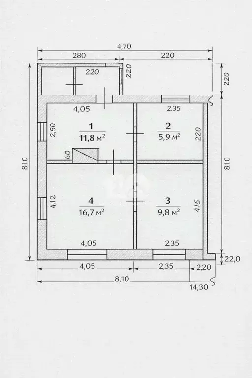 2-к кв. Новосибирская область, Тогучинский район, пос. Нечаевский ... - Фото 2