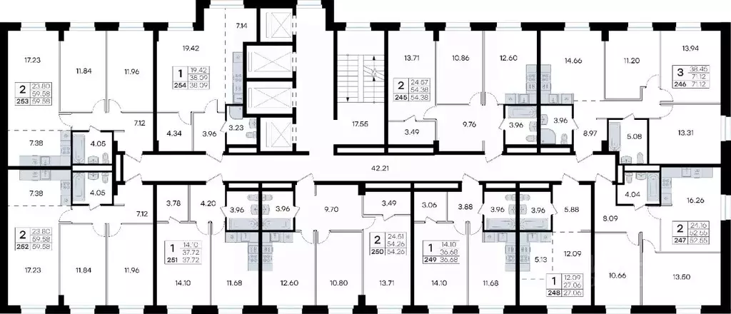 2-к кв. Приморский край, Владивосток ул. Тухачевского (59.58 м) - Фото 2