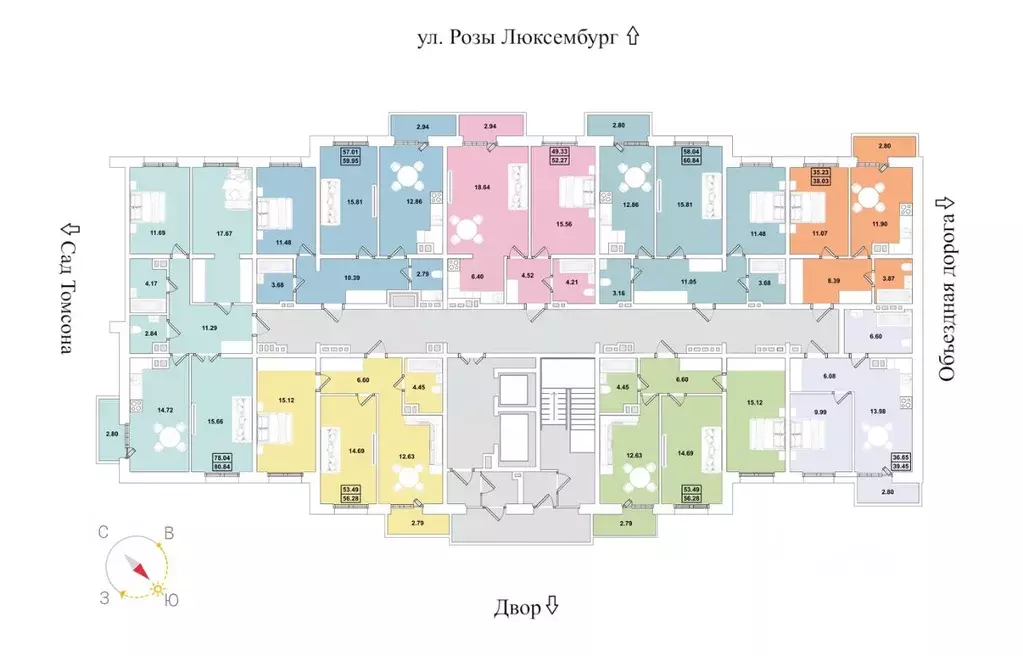 2-к кв. Иркутская область, Иркутск Ново-Ленино мкр,  (56.28 м) - Фото 2