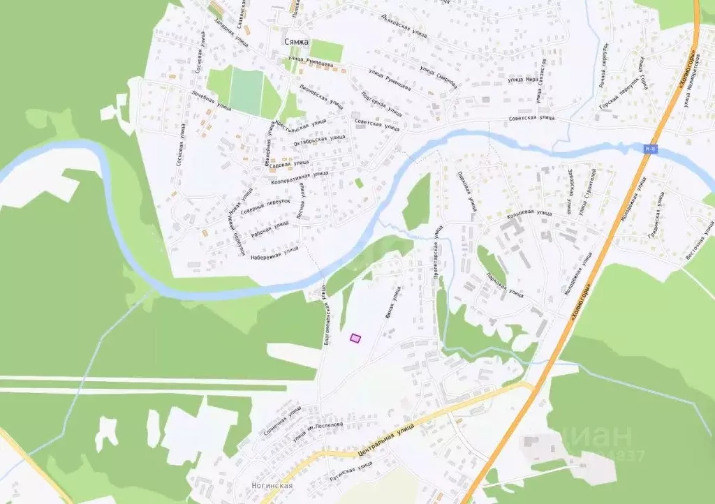 Участок в Вологодская область, с. Сямжа ул. Радужная (12.0 сот.) - Фото 2