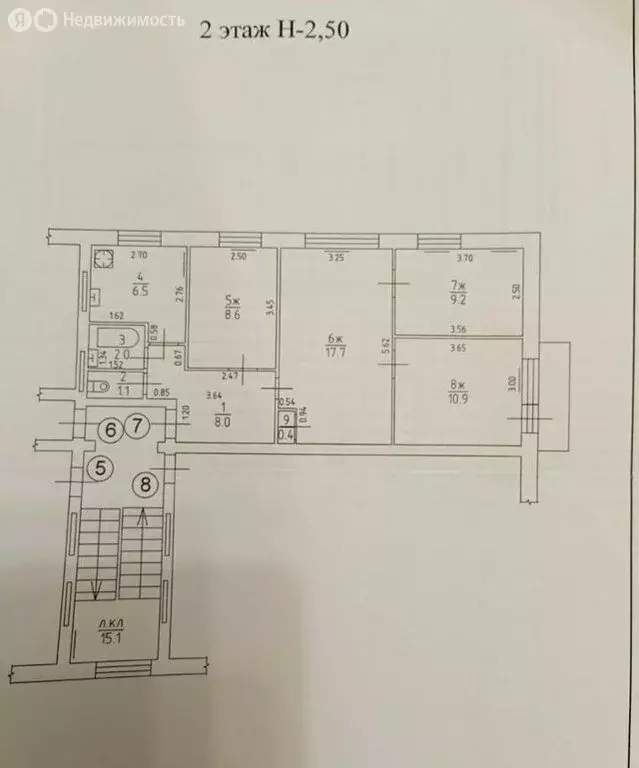 4-комнатная квартира: Калининград, Комсомольская улица, 25 (64.4 м) - Фото 0