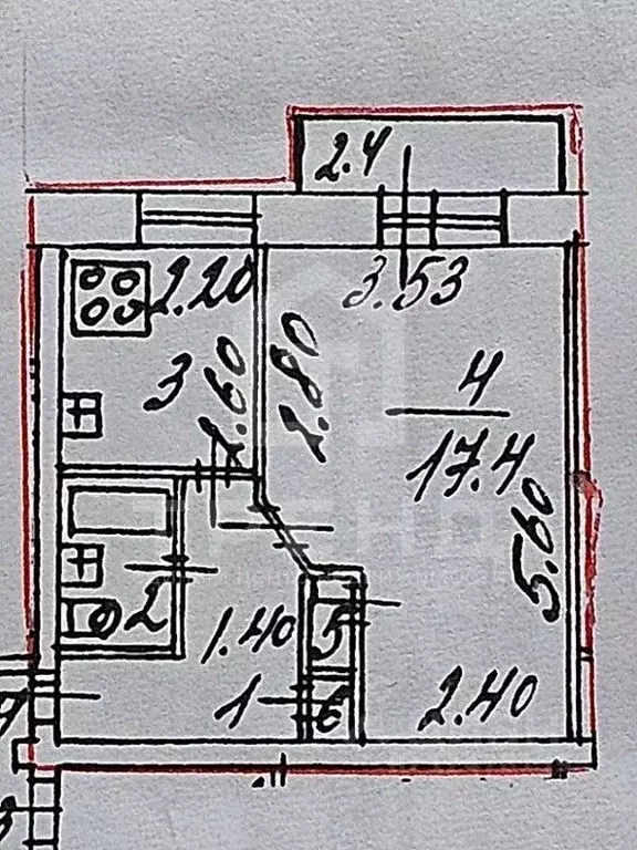 1-к кв. Санкт-Петербург ул. Шелгунова, 4 (31.9 м) - Фото 1